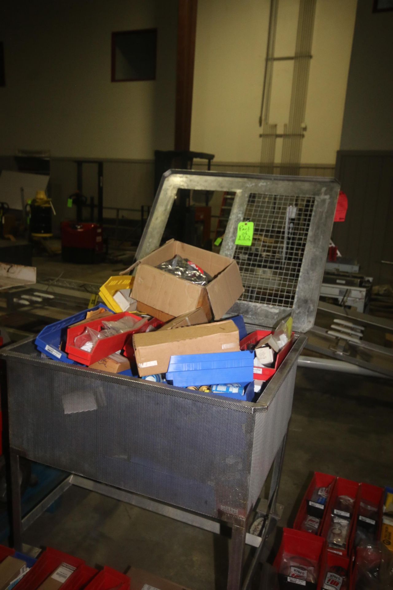 Large Assortement of Maintenance Shop Parts Bins with Contents, Including Hardware, Springs, S/S - Image 3 of 16