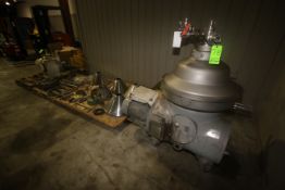 GEA Westfalia S/S Separator, Type RSA 60-01-076, S/N 1666867, with Leeson 20 hp Side Mounted