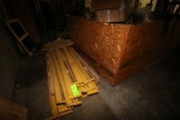 Large Assortment of Misc. Parts, Includes Pallet Racking Cross Beams, S/S Sink, Trash Bin,