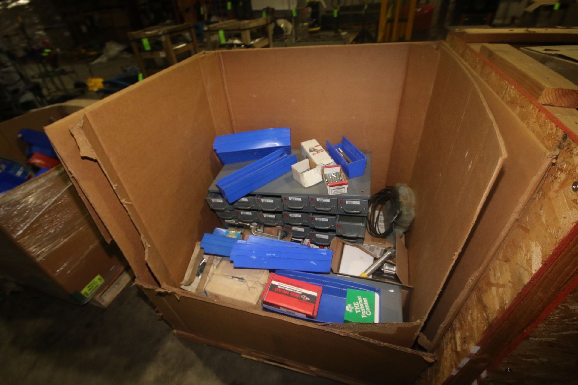 Large Assortement of Maintenance Shop Parts Bins with Contents, Including Hardware, Springs, S/S - Image 8 of 16