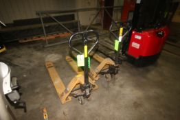 CAT 5,500 lb. Capacity Hydraulic Pallet Jacks, with (1) with Bent In Fork--See Photographs) (LOCATED