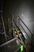 S/S Step Over Platform, with Stairs & S/S Handrails, Overall Dims.: Aprox. 125" L x 28" W x 90" H,