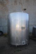 Walker 2,000 Gal. S/S Vertical Processor, M/N PZ, S/N 3480, Jacket Heat 15 PSIG, MAWP @ 250 F,