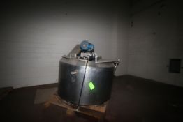 Aprox. 350 Gal. S/S Vertical Processor, Includes S/S Agitation, with Top Mounted Agitation Motor,