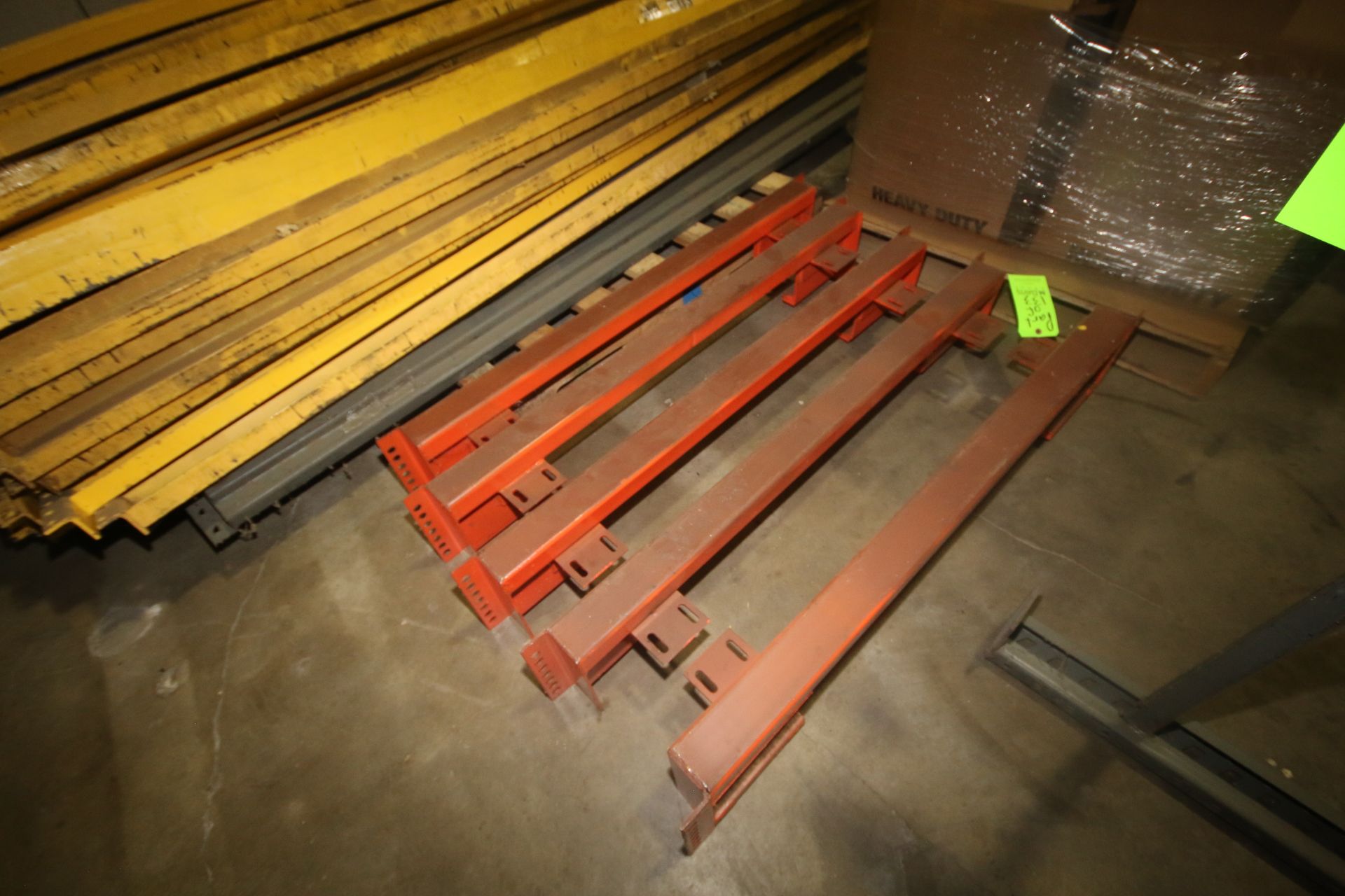 Lot of Assorted Pallet Racking Parts, with (1) Upright & Assorted Cross Beams, Aprox. 111" L, with - Image 3 of 6