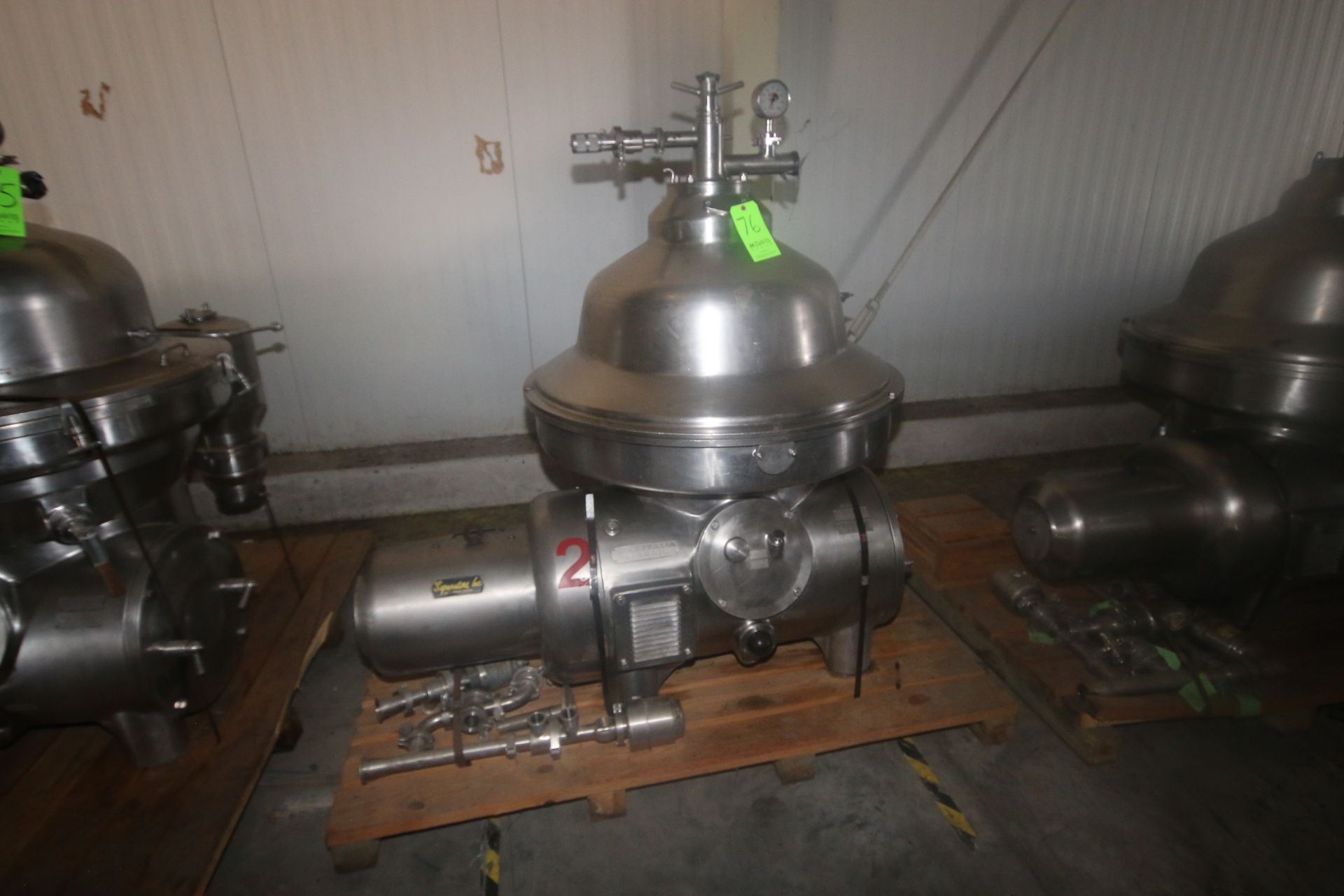 Westfalia S/S Separator, M/N MSA120-01-076, S/N 1660-459, Speed of Bowl 4500, with Separators Inc.