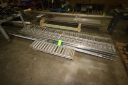 Lot of Straight Sections of Roller & Skate Conveyor, with Guides (LOCATED IN WINNSBORO, TX) (