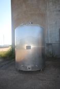 Cherry-Burrell 2,000 Gal. S/S Vertical Processor, S/N E-210- 01, Tank Dims.: Aprox. 103" T x 88"