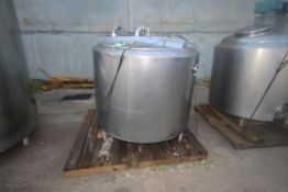 Creamery Package Aprox. 450 Gal. S/S Processor, S/N 7438, with S/S Hinge Lid, Tank Dims.: Aprox. 42"