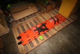 Plastic Stretcher, Aprox. 70" L, with Head Braces (LOCATED IN WINNSBORO, TX) (Rigging, Handling &