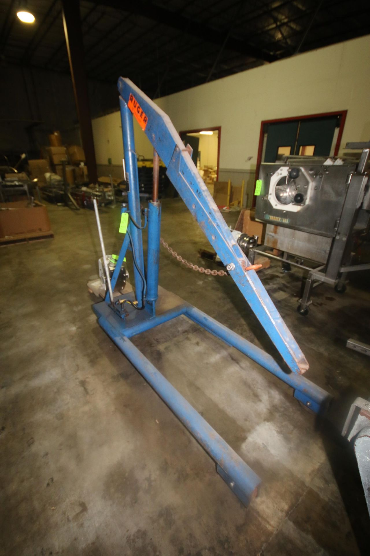 Ruger 4,000 lb. Capacity Hydraulic Hoist, M/N HP2, S/N 66F7858, Mounted on Portable Frame (LOCATED - Image 2 of 4