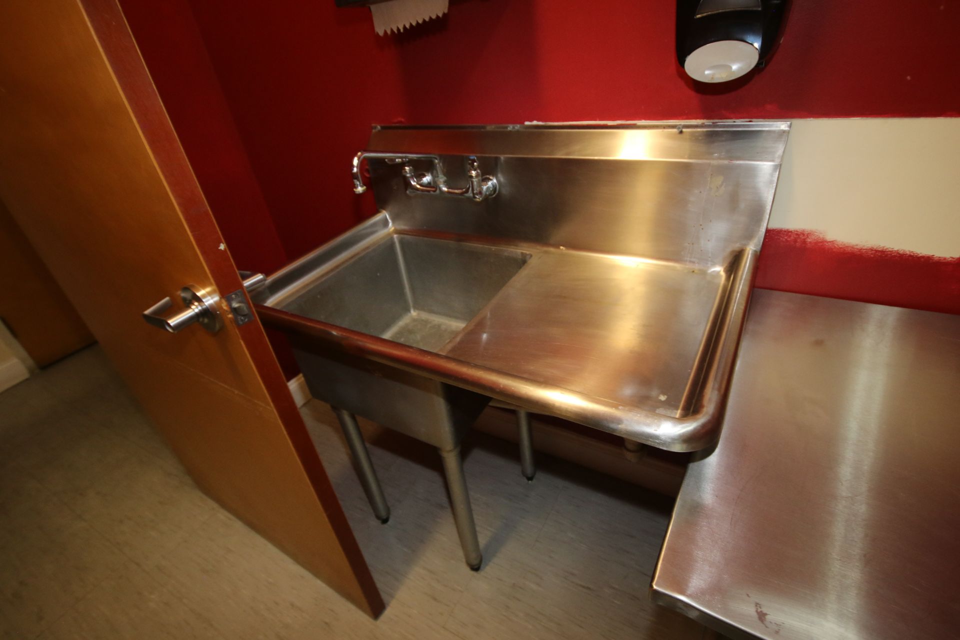 Contents of Lab, Includes (3) S/S Tables, (1) S/S Sink Bowl Sink, & (1) Hood System (LOCATED AT - Image 3 of 4