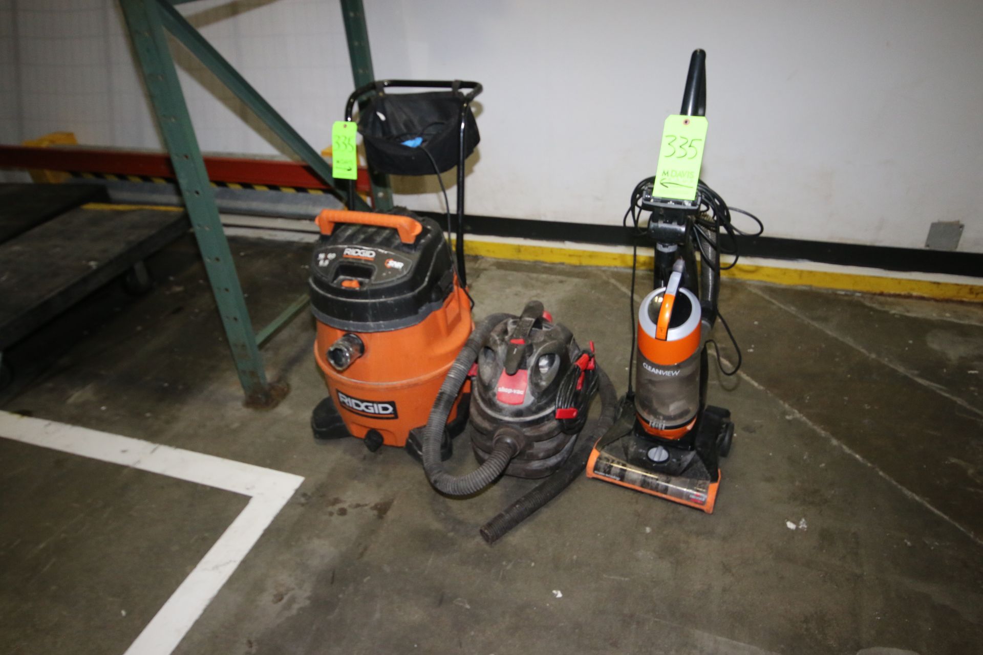 (2) Shop Vacuums & (1) Regular Vacuum (LOCATED AT BAKE SHOP--409 AIRPORT BLV. MORRISVILLE, NC