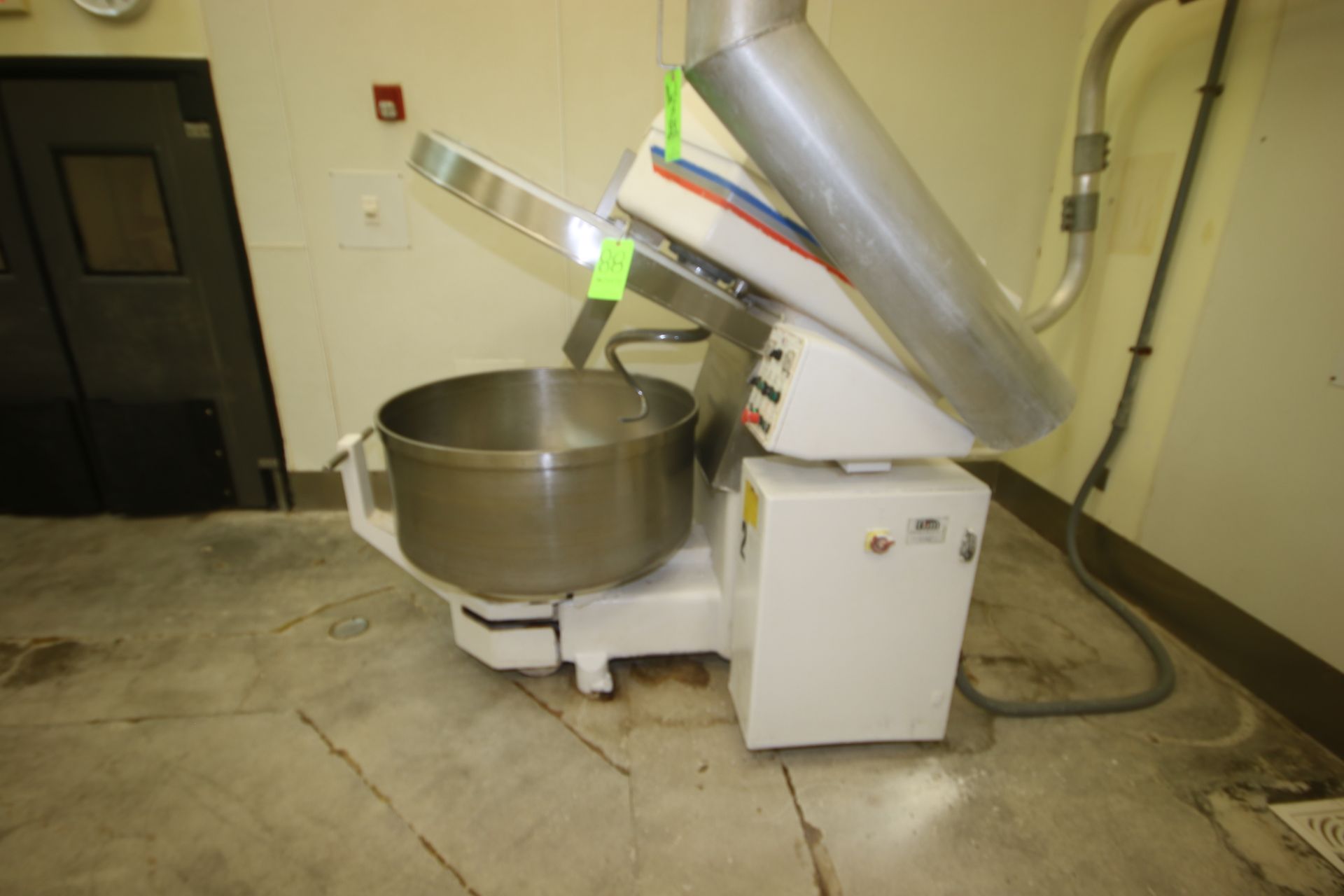 VMI S/S Dough Mixer, M/N SPI400AV, S/N 122553, 208 Volts, with S/S Mixing Bowl with S/S Hook, - Image 4 of 10