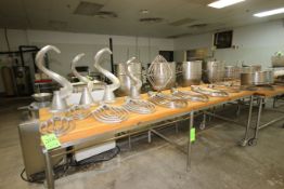Assortment of Hobart Mixer Attachment & Parts, Includes (7) Flat Beater Attachments, Assorted Sizes,