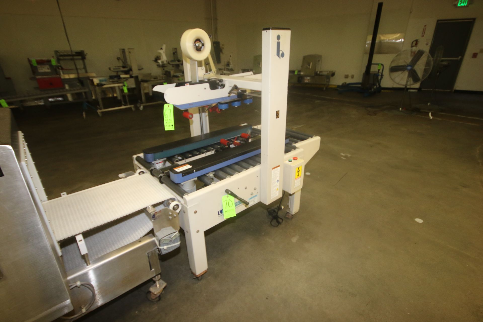 InterPack Top & Bottom Case Sealer, M/N USA 2024-SB/3, S/N TM 594 05 A 038, 115 Volts, 1 Phase, with