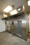 Hobart S/S Single Rotating Rack Natural Gas Oven, M/N HBA2G, S/N 24-1049639, 300,000 BTU/HR, with