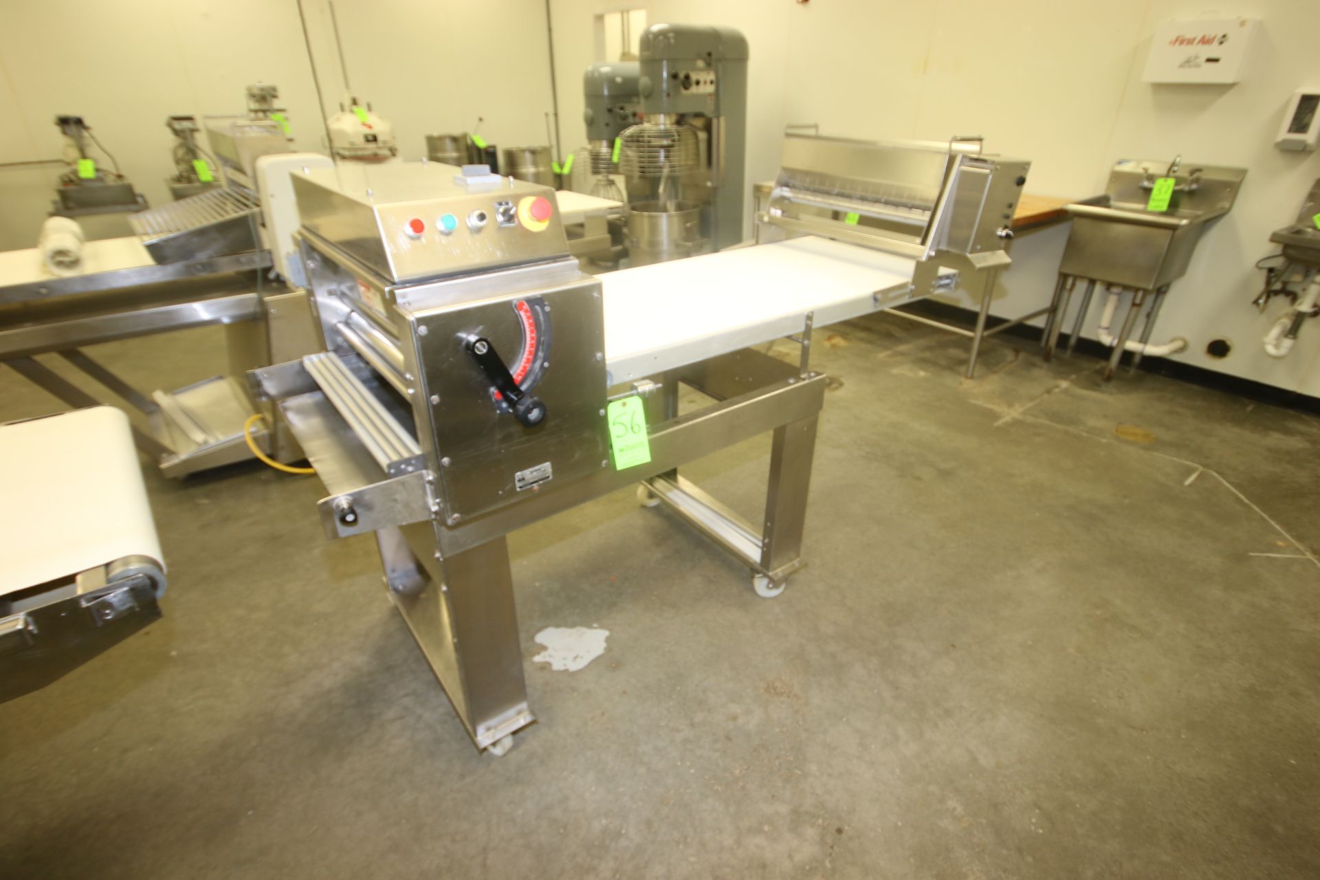 Rondo Doge Dough Calibrator & Duster, M/N ZKWA607 A, S/N C6262210, with Aprox. 25" W Belt, with