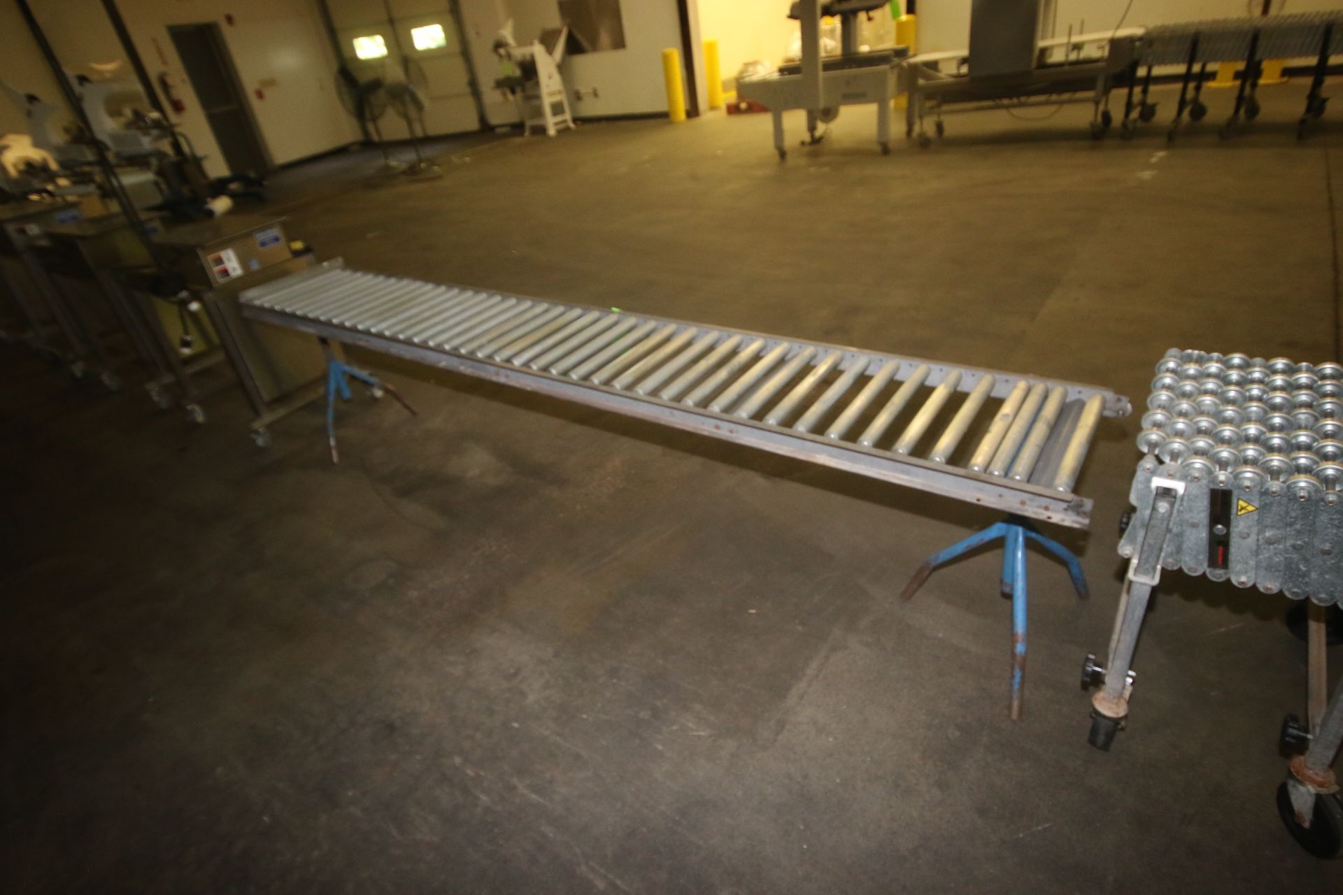 Straight Section of Roller Conveyor, Overall Dims.: Aprox. 120" L x 18" W x 28" H Off Ground ( - Image 2 of 2