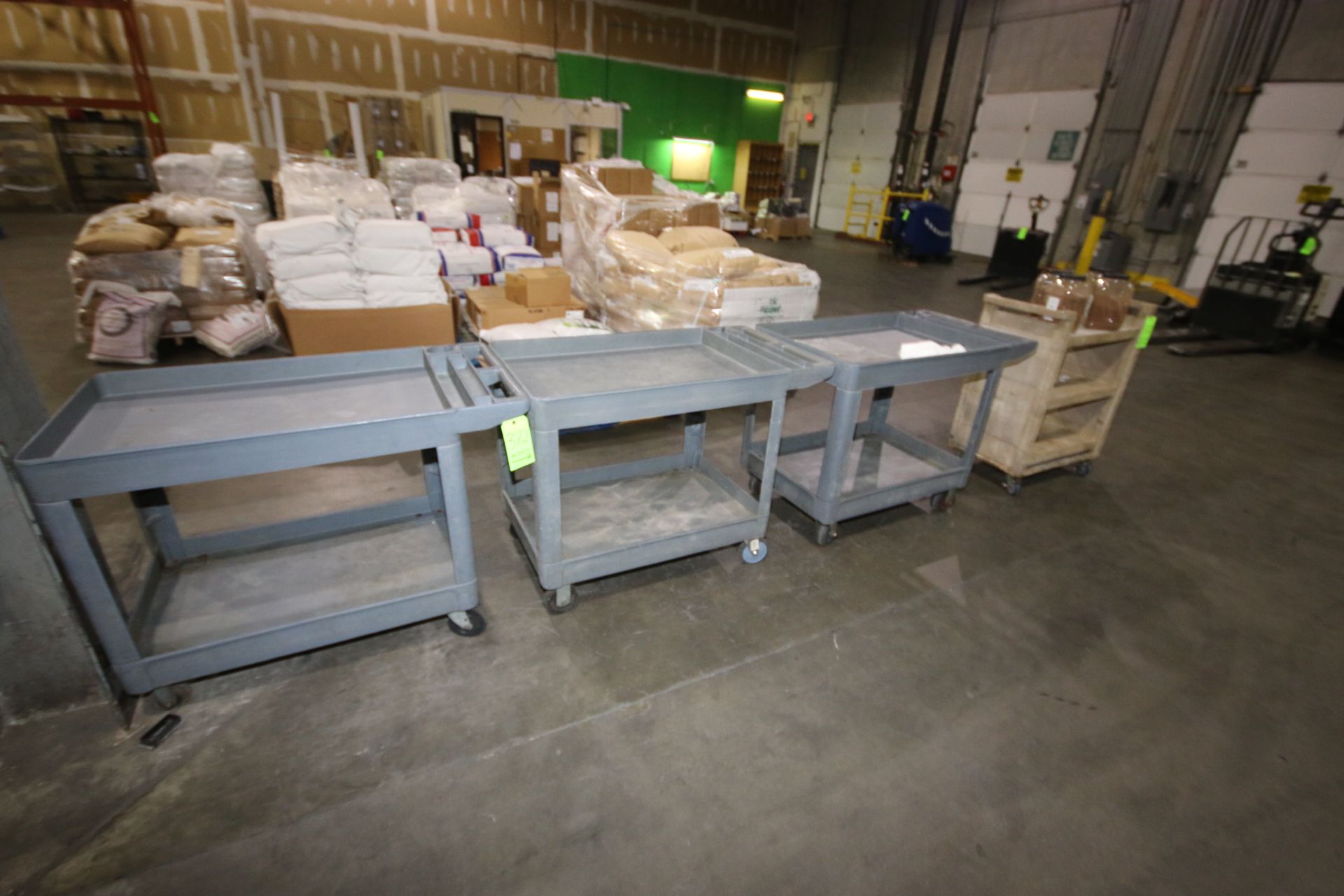 (4) Plastic Push Carts, with (4) Plastic Tubs of Ingredients (LOCATED AT GLUTEN-FREE--2800 PERIMETER - Image 2 of 2