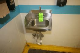 S/S Single Bowl Sink, Wall Mounted, with Ceiling Mounted Plant Fan, with Kobalt Retractable Hose