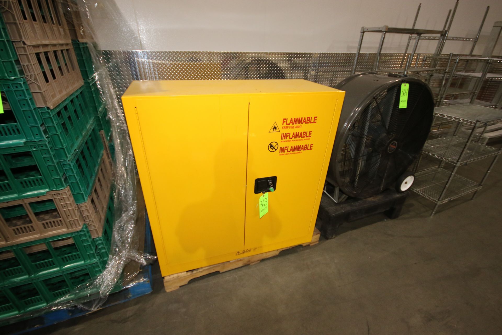 Double Door Flammable Storage Cabinet (LOCATED AT GLUTEN-FREE--2800 PERIMETER PARK DR.