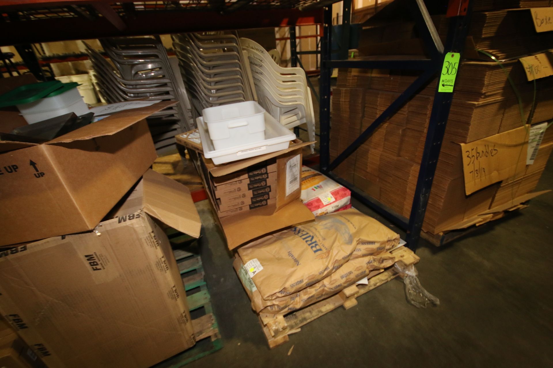 Lot of Assorted Plant Contents, Includes Plastic Totes, Box of Microporous Sleeves, Filters, & Other - Image 6 of 6