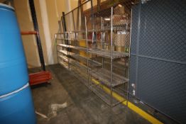 (5) S/S Wire Shelving Units, & (1) Portable Cart (LOCATED AT BAKE SHOP--409 AIRPORT BLV.