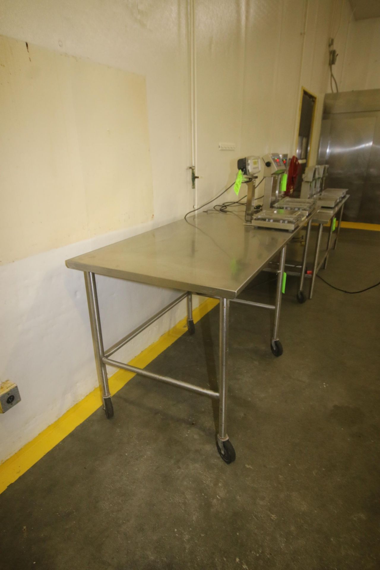 S/S Portable Table, Overall Dims.: Aprox. 96" L x 36" W x 40" H, Mounted on S/S Portable Frame ( - Image 3 of 3