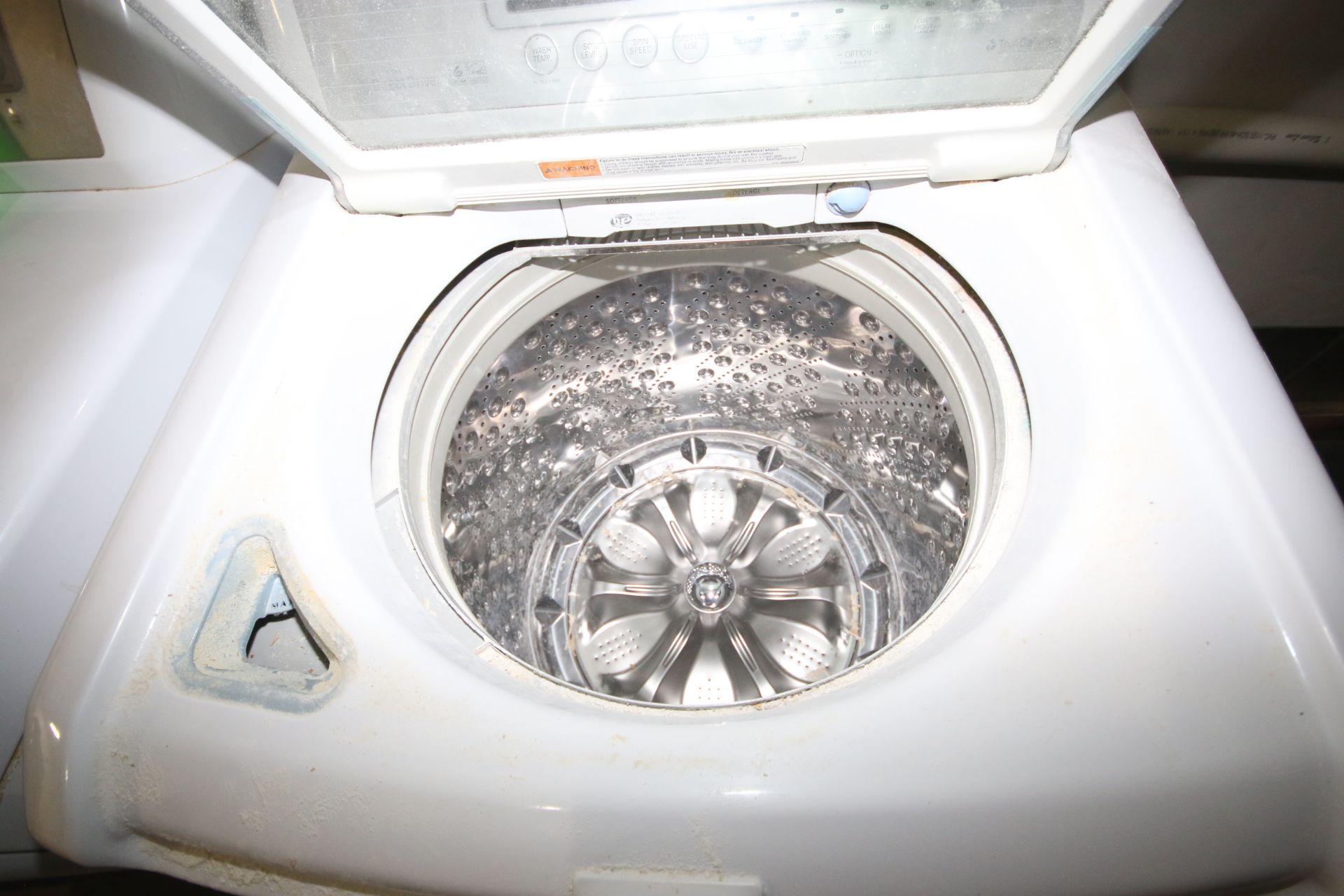 LG WaveForce Top Loaded Washer, with LG TrueSteam Front Loaded Dryer (LOCATED AT BAKE SHOP--409 - Image 3 of 4