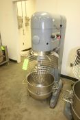 Hobart Mixer, M/N M802, S/N 31-1175-003, with 3 hp Motor, 1755 RPM, 200 Volts, 3 Phase, with S/S