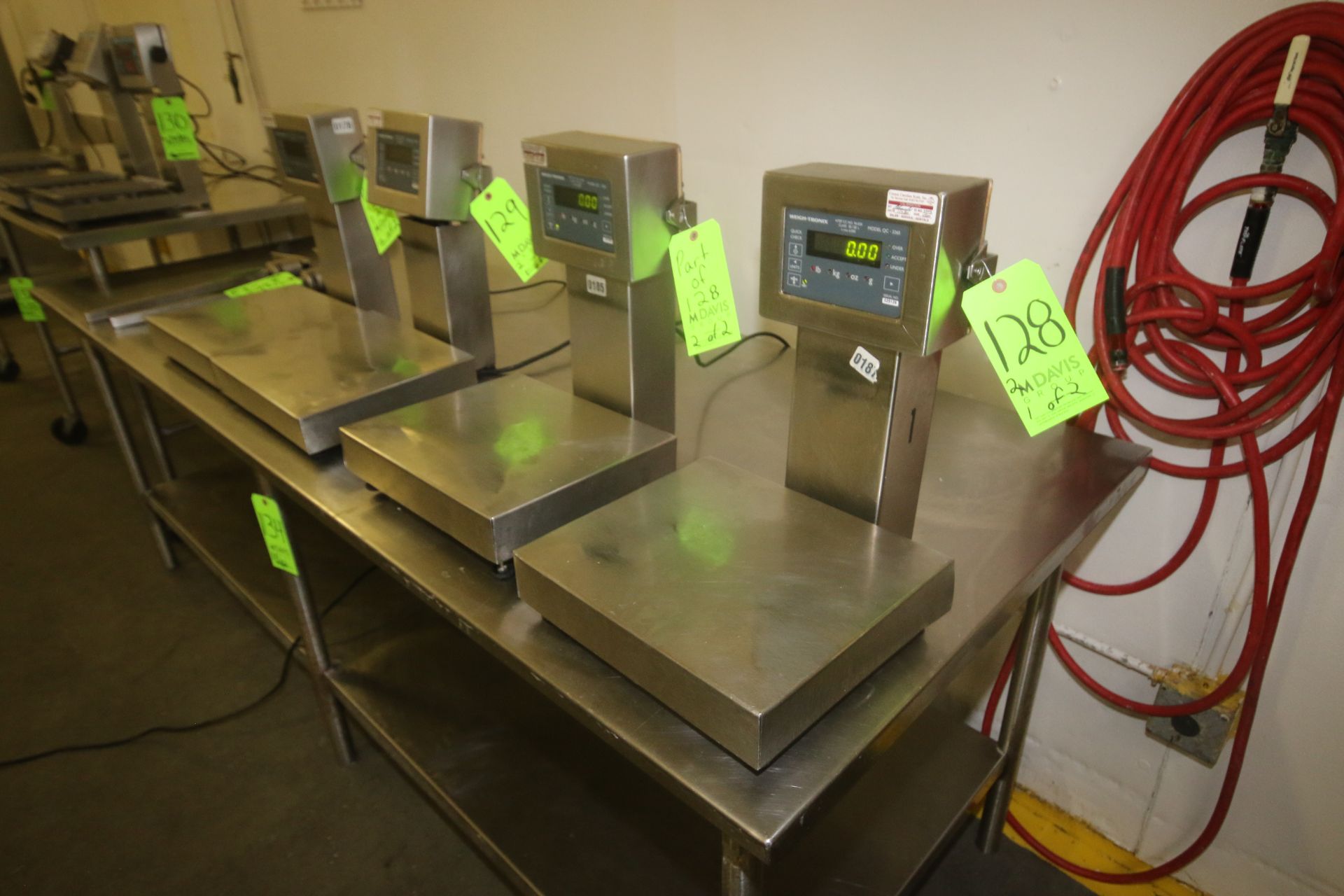 Weigh-Tronix S/S Platform Scales, M/N QC-3265, with Aprox. 13-1/2" L x 12" W S/S Platforms, 115 - Image 2 of 5