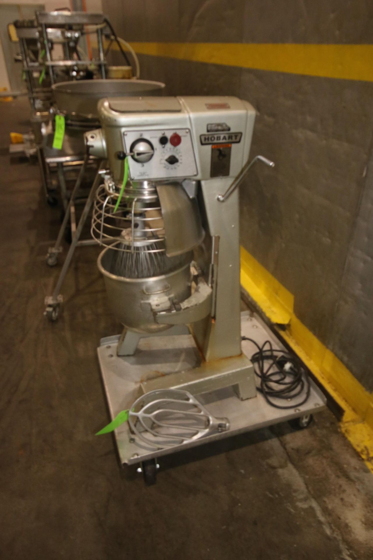 Hobart Mixer, M/N D 3001, S/N 11-245-583, 200 Volts, 1725 RPM, with S/S Mixing Bowl, Includes Whip - Image 2 of 8