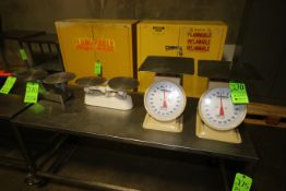 (2) Detecto Platform Scales, M/N T100 & (2) S/S Balance Scales (LOCATED AT BAKE SHOP--409 AIRPORT