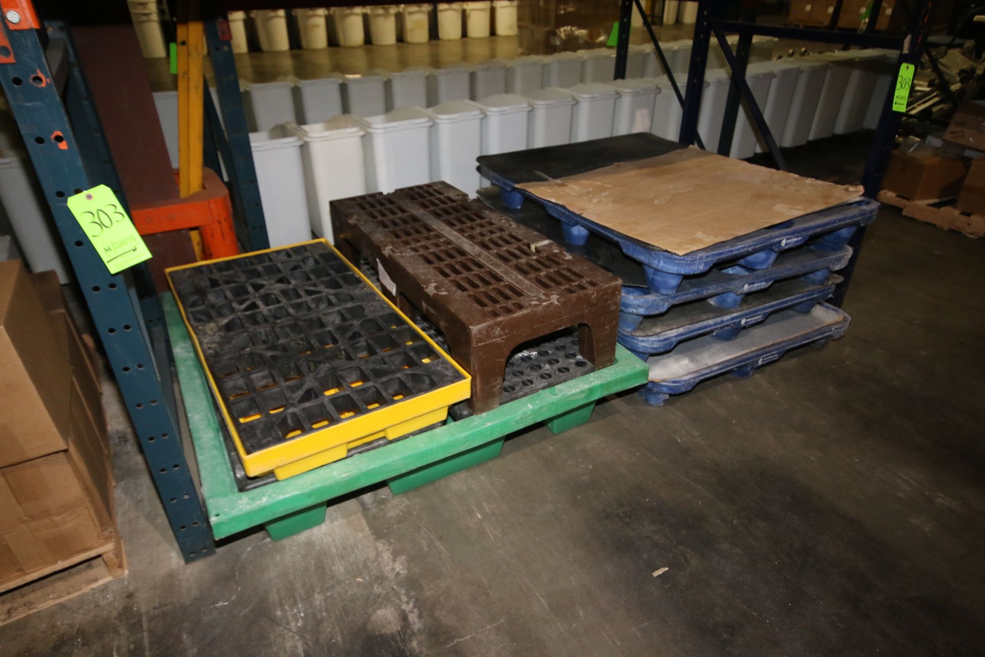 Lot of Assorted Plastic Dunnage Racks & Plastic Pallets (LOCATED AT BAKE SHOP--409 AIRPORT BLV.