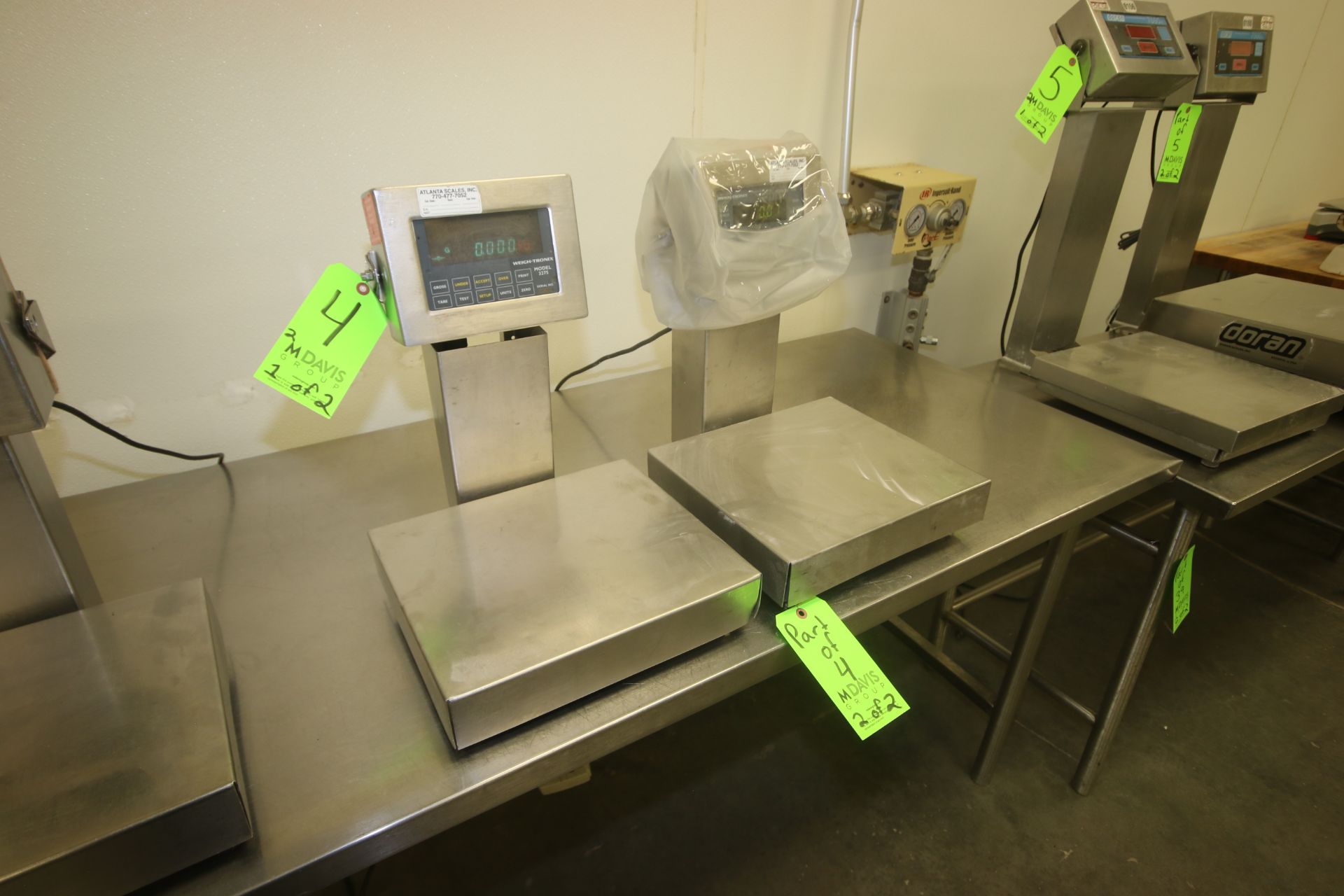 Weigh-Tronix S/S Platform Scales, M/N QC-3265 & 3275, with Aprox. 13-1/2" L x 12" W S/S Platforms,