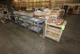 (4) Plastic Push Carts, with (4) Plastic Tubs of Ingredients (LOCATED AT GLUTEN-FREE--2800 PERIMETER