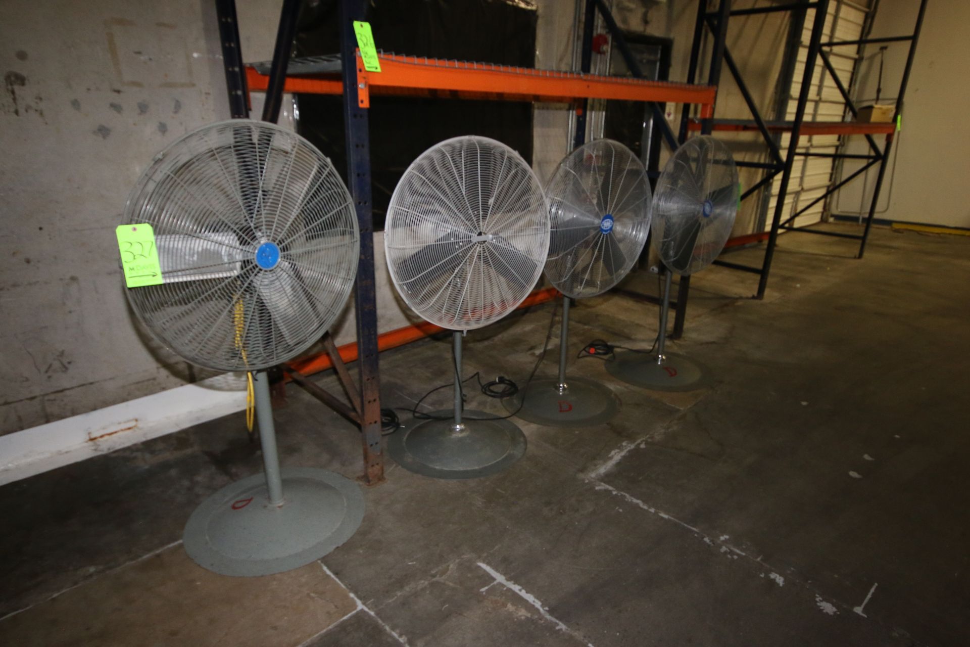 Global Pedestal Fans with Power Cords (LOCATED AT BAKE SHOP--409 AIRPORT BLV. MORRISVILLE, NC)( - Image 2 of 3