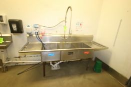 Remaining Items In Pan Wash Room, Includes (1) Triple Bowl S/S Sink with Spray Nozzel, Overall