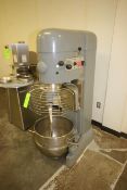 Hobart Mixer, M/N M802, S/N 31-1180-986, with 3 hp Motor, 1755 RPM, 200 Volts, 3 Phase, with S/S