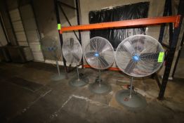 Global Pedestal Fans with Power Cords (LOCATED AT BAKE SHOP--409 AIRPORT BLV. MORRISVILLE, NC)(