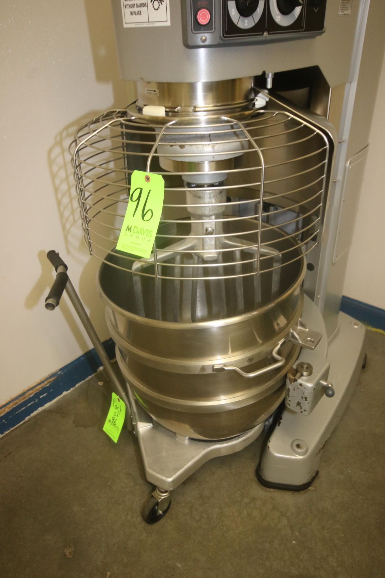 Hobart Legacy Mixer, M/N HL1400, S/N 31-1499-829, with 5 hp Motor, 1200 RPM, 200-240 Volts, 3 Phase, - Image 9 of 10