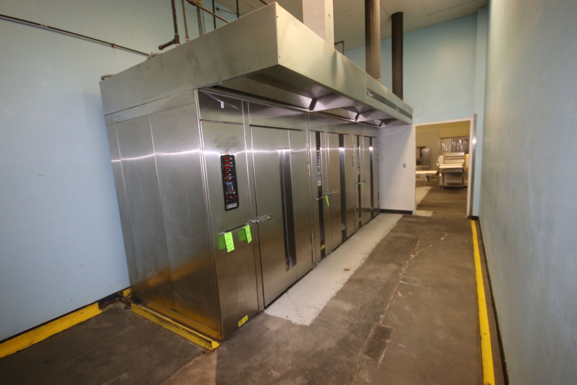 BULK BID INCLUDES LOTS 46-48: (1) HOBART S/S SINGLE ROTATING RACK NATURAL GAS OVEN, & (2) BAXTER S/S