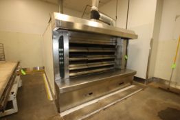 Fringand 4-Tier Natural Gas Olympic Baking Deck Oven, with S/S Hood & Duct Work, Overall Dims.: