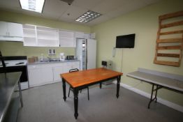 Remaining Contents of Office Area & Break Area, Includes Tables, Chairs, Dining Table, S/S