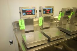 Doran S/S Platform Scales, M/N 4300M, S/N 4317213 & 4317196, with Aprox. 12" x 12" S/S Platforms,