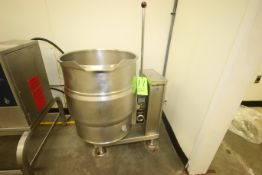 Crown 20 Gal. S/S Tilt Kettle, M/N EC-20, S/N 3580-7T-632, MAWP 50 PSI @ 298 F, NAT'L BD #: 29553,