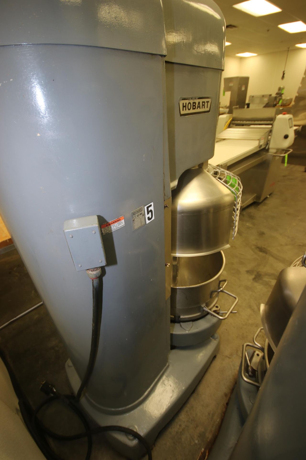 Hobart Mixer, M/N V1401, S/N 31-1303-665, with 5 hp Motor, 1750 RPM, 200 Volts, 3 Phase, with S/S - Image 6 of 7