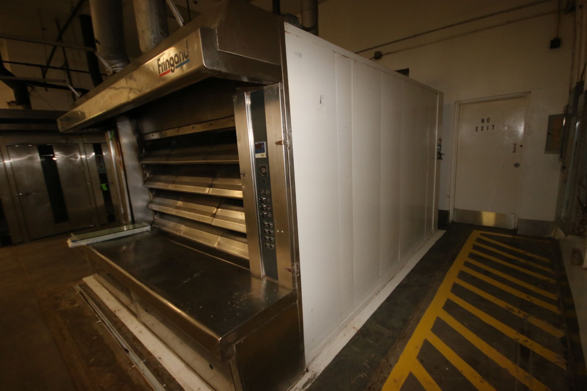 Fringand 4-Tier Natural Gas Olympic Baking Deck Oven, with S/S Hood & Duct Work, Overall Dims.: - Image 6 of 9