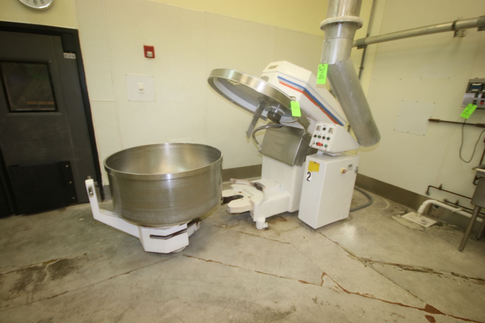 VMI S/S Dough Mixer, M/N SPI400AV, S/N 122553, 208 Volts, with S/S Mixing Bowl with S/S Hook, - Image 8 of 10